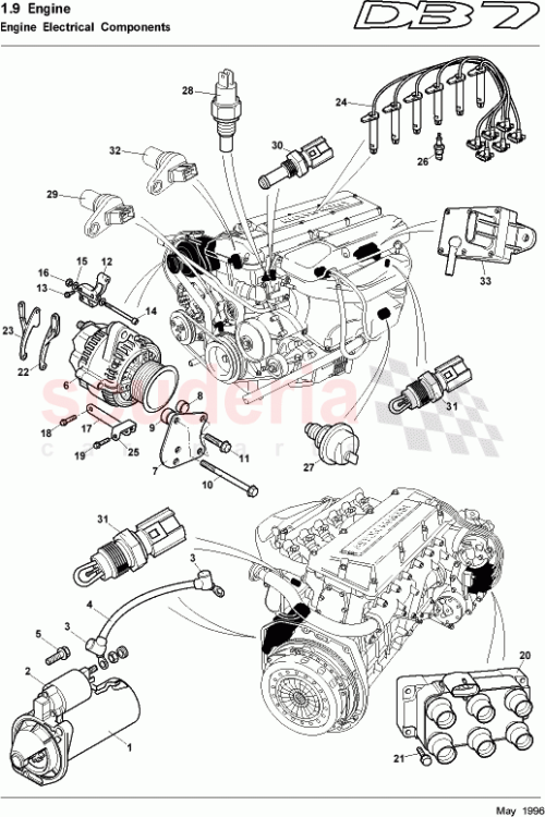 Part Diagram for Aston Martin 692613