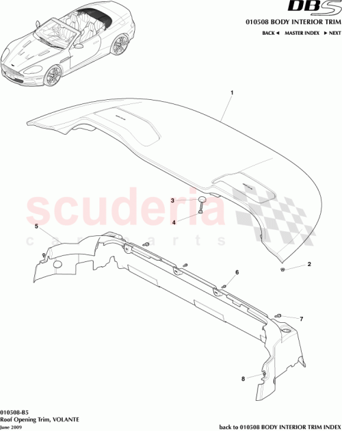 Part Diagram for Aston Martin AD33-L1900-AGW