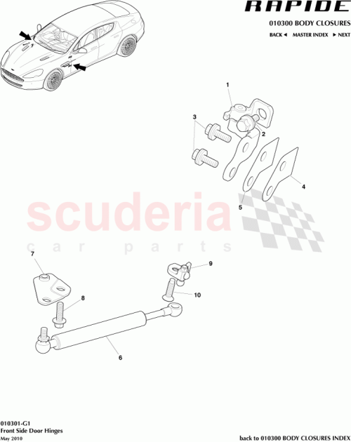 Part Diagram for Aston Martin AD43-F23504-AB