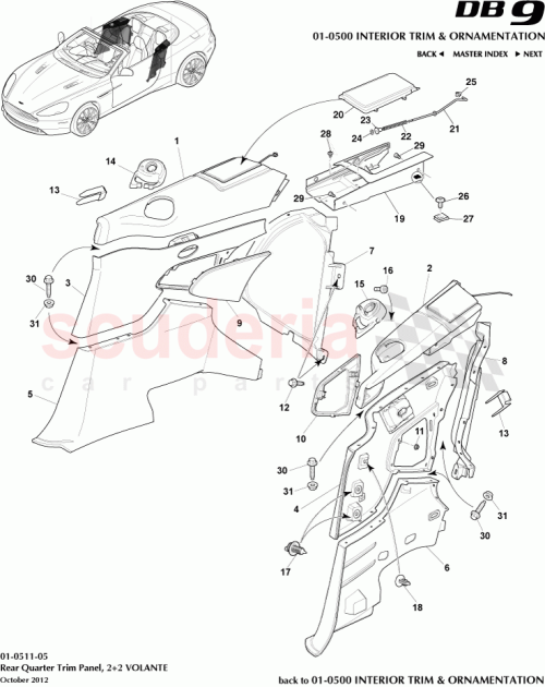 Part Diagram for Aston Martin CG43-L31112-ADW