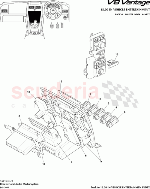 Part Diagram for Aston Martin 8G3318C858FB