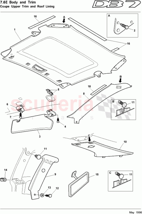 Part Diagram for Aston Martin 8382823/XXX