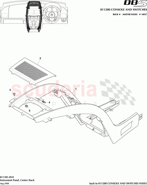 Part Diagram for Aston Martin 8D33-C046A26-AB