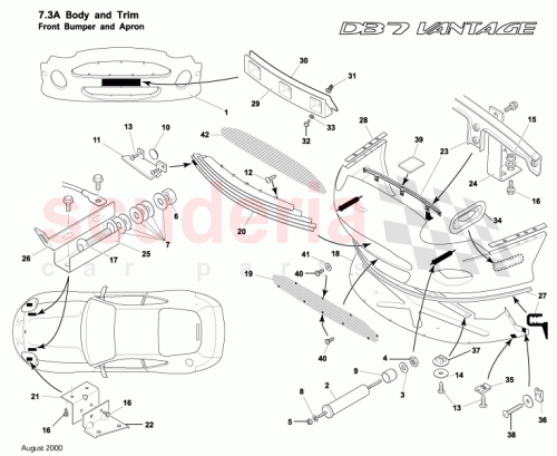 Part Diagram for Aston Martin 72-123619-AA