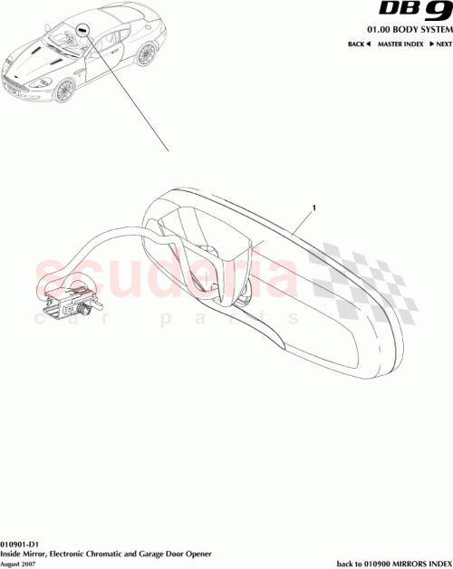 Part Diagram for Aston Martin 7G43-17700-AD