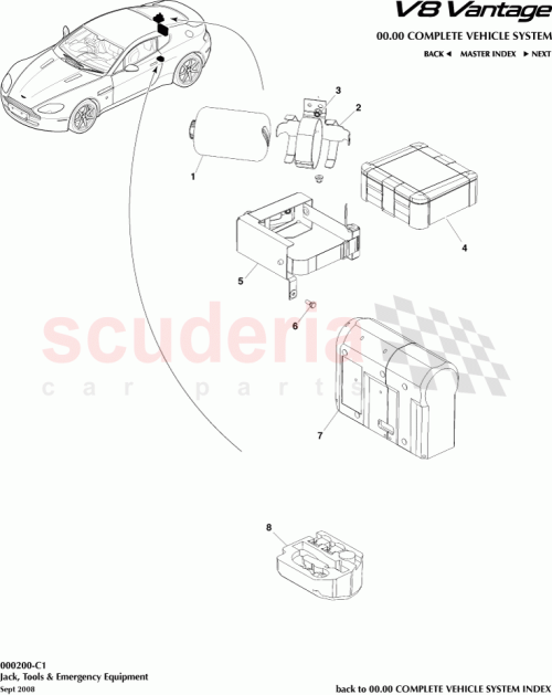 Part Diagram for Aston Martin 6G33-17A117-CB