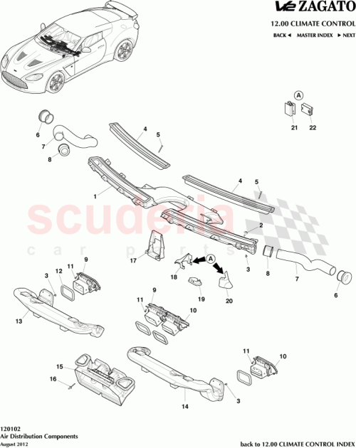 Part Diagram for Aston Martin 8G43-120002-AA