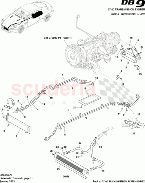 Part Diagram for Aston Martin 4G43-6L635-AA