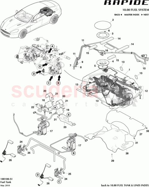 Part Diagram for Aston Martin AD431861BA
