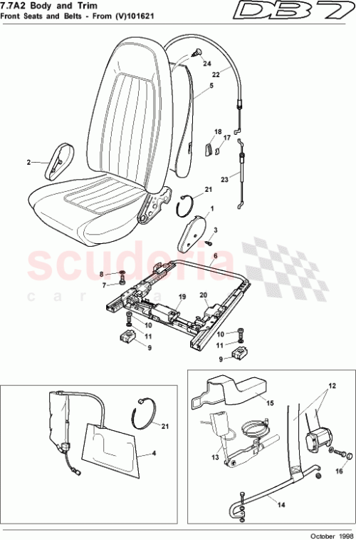 Part Diagram for Aston Martin 74110060AAW