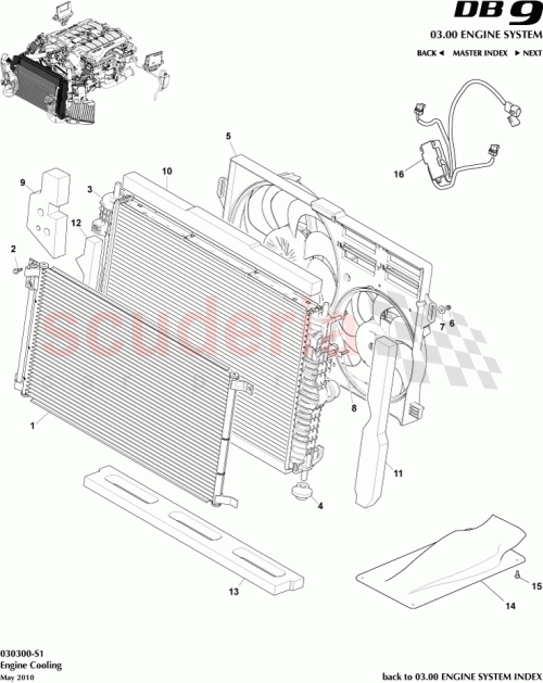 Part Diagram for Aston Martin 8D33-8005-AC