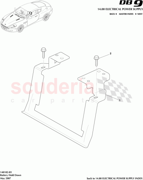 Part Diagram for Aston Martin 7G43-10A668-AA