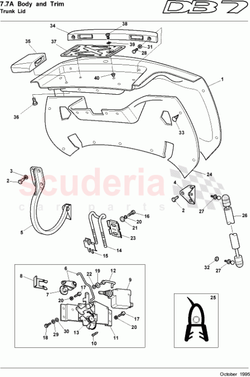 Part Diagram for Aston Martin 78-83401