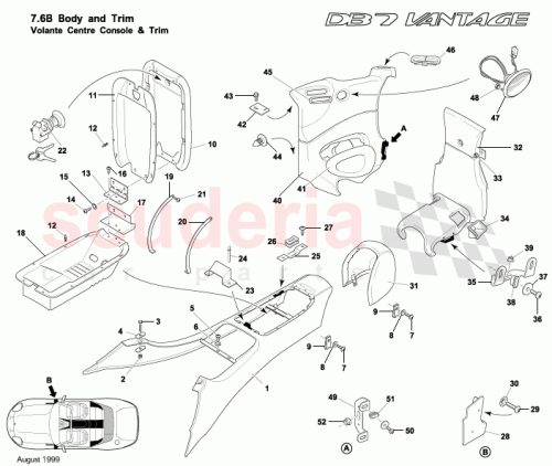 Part Diagram for Aston Martin 697648
