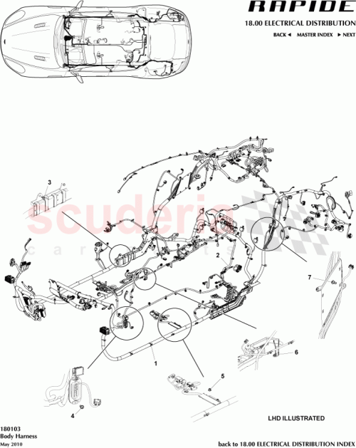 Part Diagram for Aston Martin CD4314A005CC