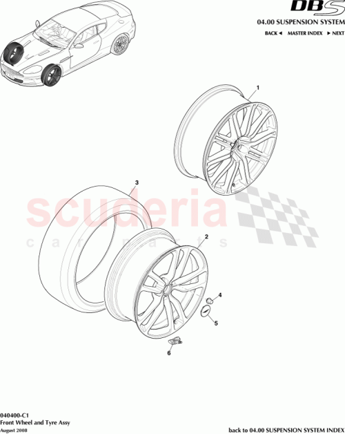 Part Diagram for Aston Martin HY53-1A096-HA-PK