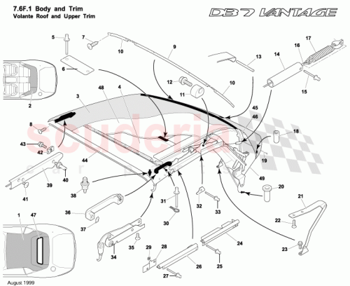Part Diagram for Aston Martin 697066