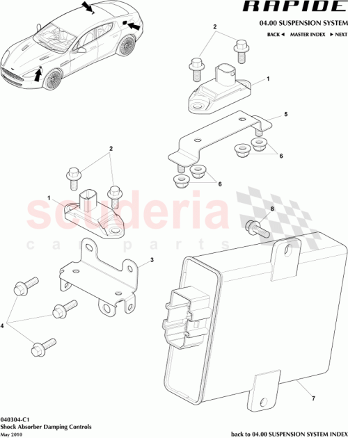 Part Diagram for Aston Martin AD433C480BA