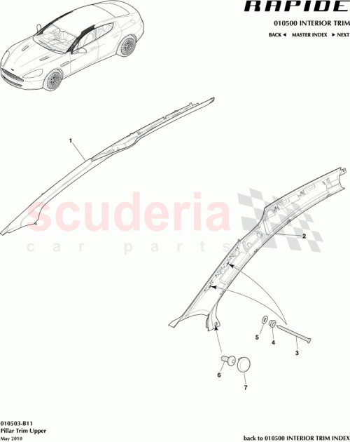 Part Diagram for Aston Martin AD4352AA