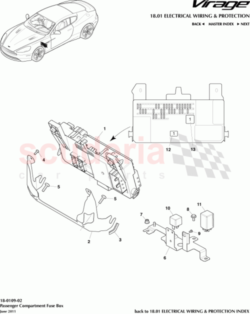 Part Diagram for Aston Martin 8D3314N072BG
