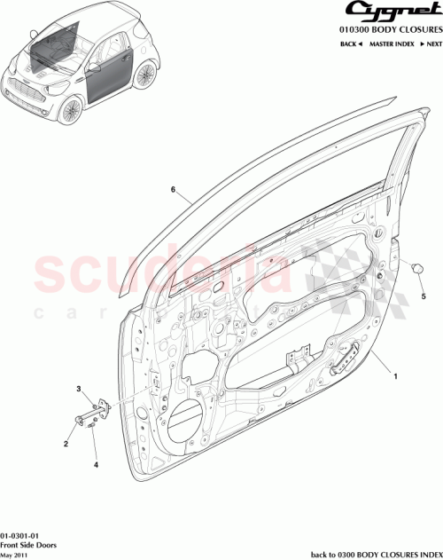 Part Diagram for Aston Martin AY2Y-65-10016
