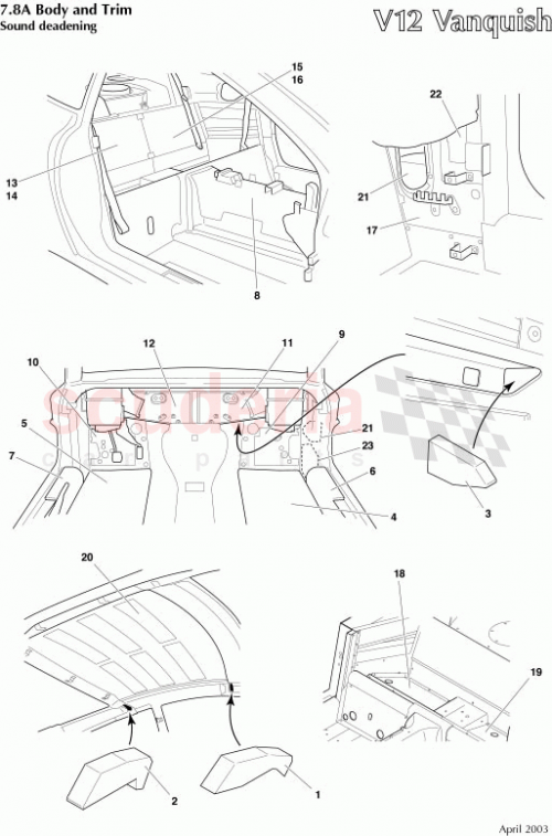 Part Diagram for Aston Martin 1R12-854265-AC