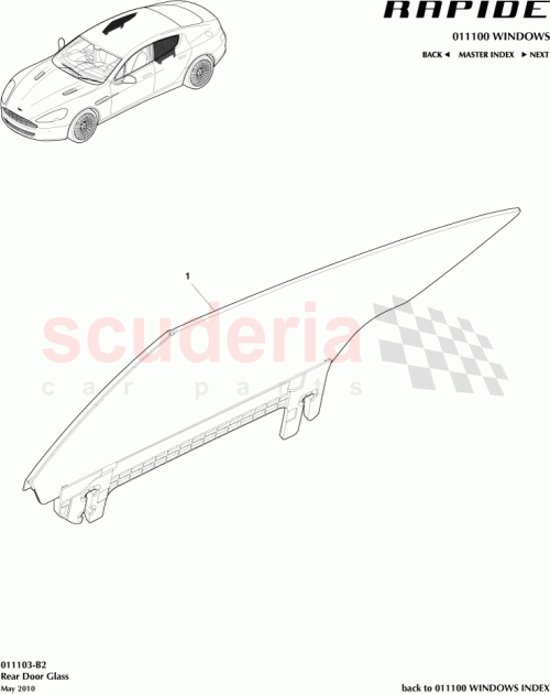 Part Diagram for Aston Martin AD43-F25829-AF