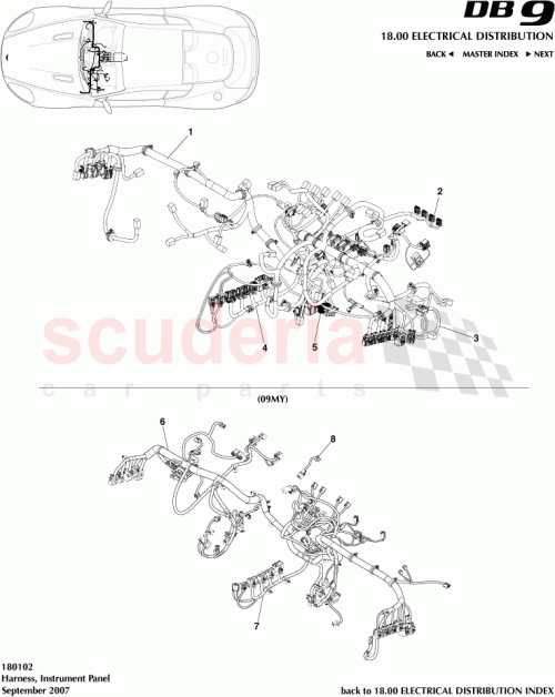Part Diagram for Aston Martin 8G43-14B079-EB