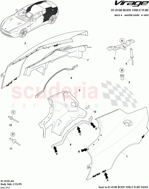Part Diagram for Aston Martin CG43-C27846-AA