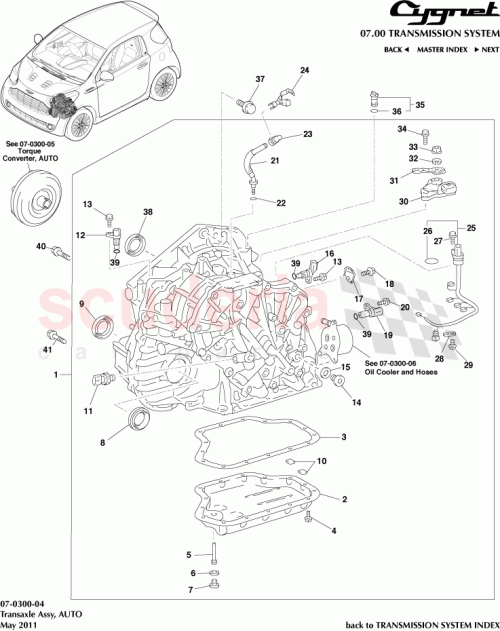 Part Diagram for Aston Martin 35150-44010