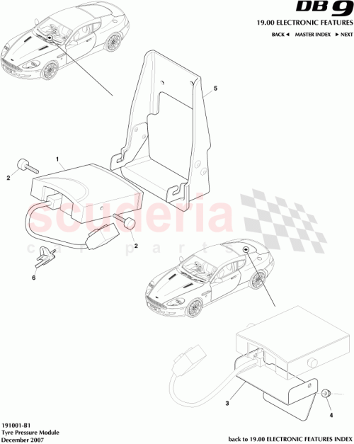 Part Diagram for Aston Martin 4G43370807FD