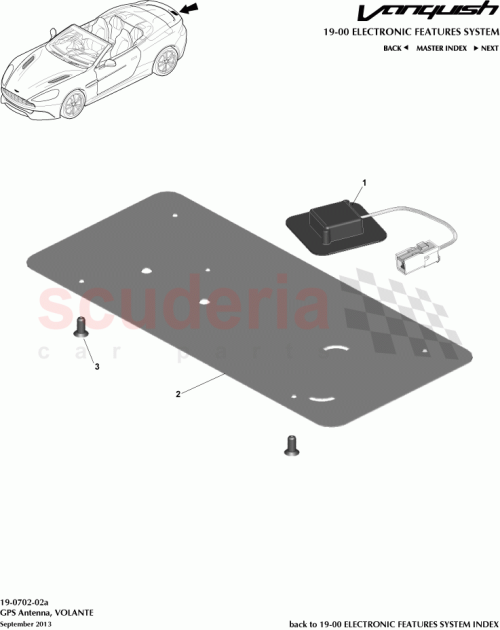 Part Diagram for Aston Martin ED33-10E921-DA