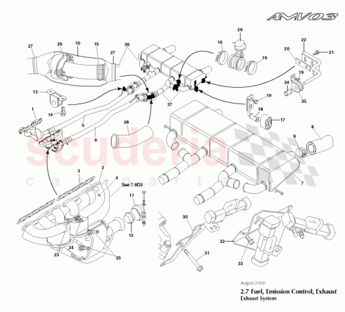 Part Diagram for Aston Martin 4R13-11225-BA