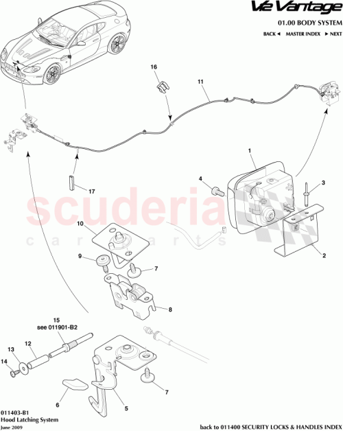 Part Diagram for Aston Martin 6G3316E648AA