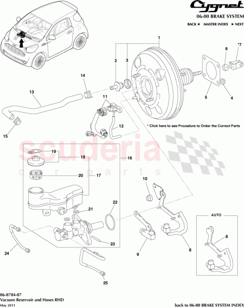 Part Diagram for Aston Martin 89421-26030