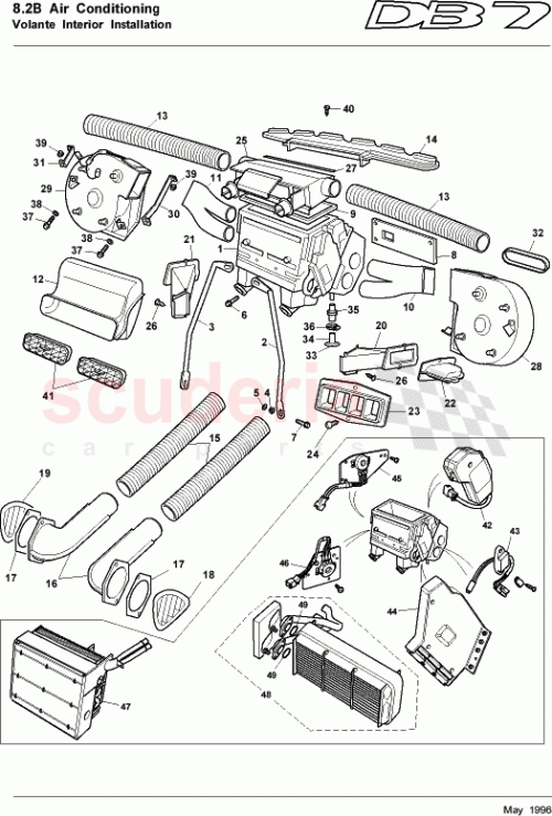Part Diagram for Aston Martin 89-82106