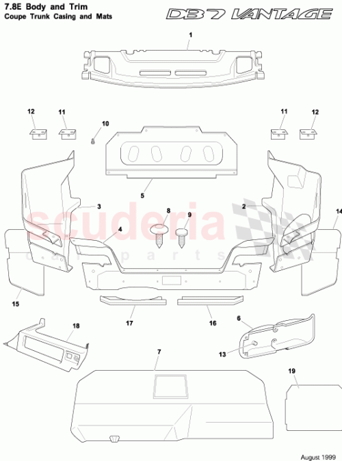 Part Diagram for Aston Martin 83-150209-AAW