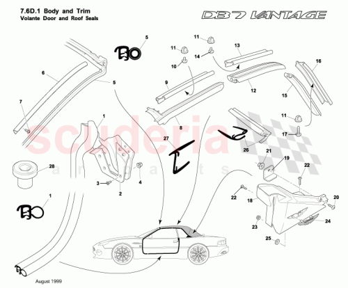 Part Diagram for Aston Martin 697323