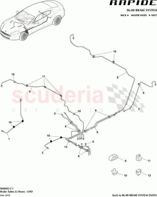 Part Diagram for Aston Martin AD43-2M022-AA