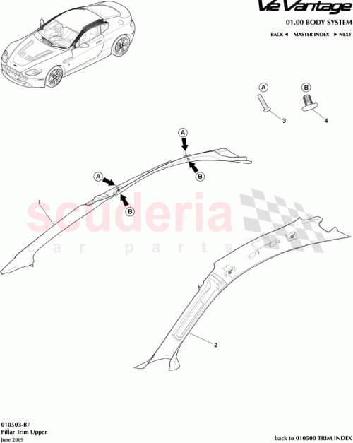 Part Diagram for Aston Martin 6G33-29012-GA