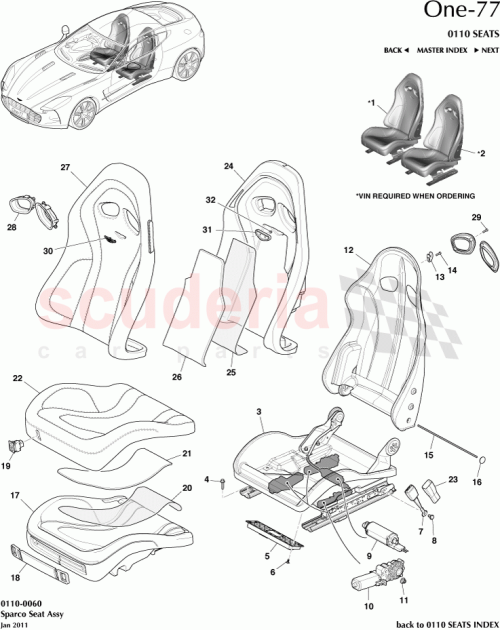Part Diagram for Aston Martin 12023-14-6571-AC