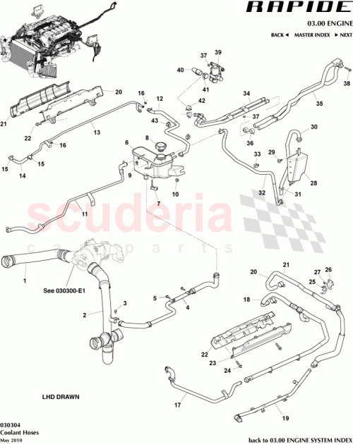 Part Diagram for Aston Martin 703198