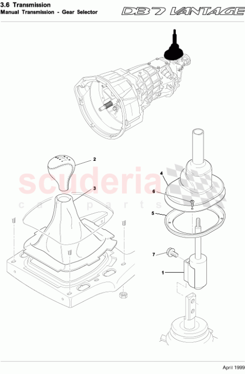 Part Diagram for Aston Martin 41124501AA/WAL
