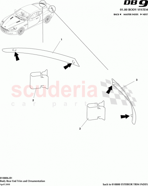 Part Diagram for Aston Martin 4G43-13A539-BA