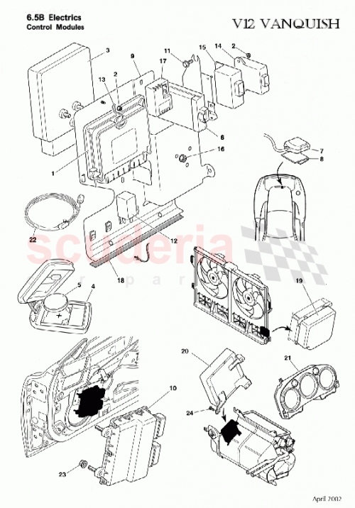 Part Diagram for Aston Martin 7G33-383331-AA
