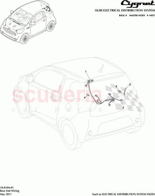 Part Diagram for Aston Martin 82186-74010