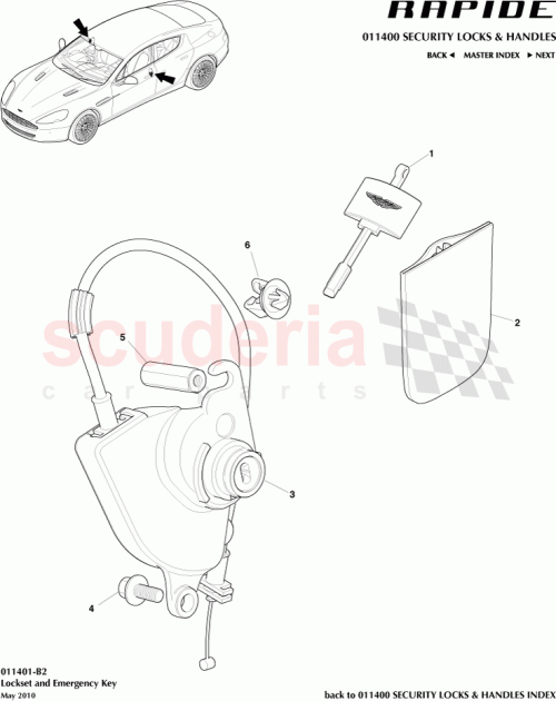 Part Diagram for Aston Martin AD43F21990AA