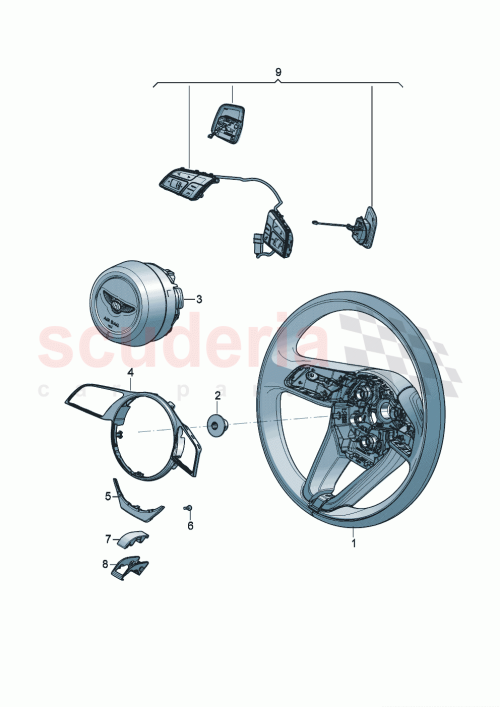 Part Diagram for Bentley 36A868844B