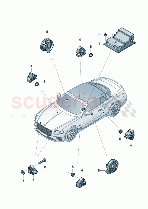 Part Diagram for Bentley 5Q0959354A