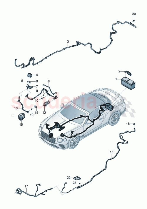 Part Diagram for Bentley 971971537A